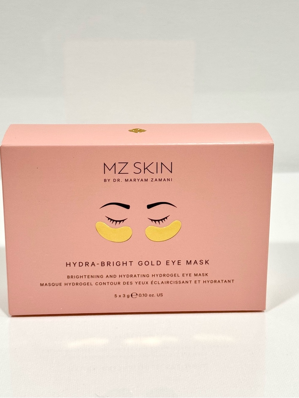 5 Pairs MZ SKIN Hydra-Bright Gold Eye Masks Brightening & Hydrating New In Box